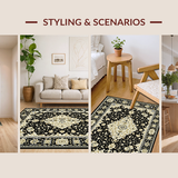 Luxurious Vintage Inspired Ornate Design(Black)