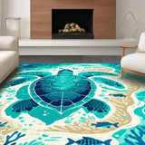 Whimsical Sea Life Print(Blue)