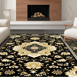 Sophisticated Distressed Floral Accent(Black)