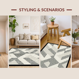 Contemporary Monochrome Lattice Design(Gray)