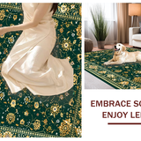 Artful Vintage Swirl Design in Tan(Green)