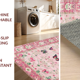Feminine Vintage Floral Whirl(Pink)