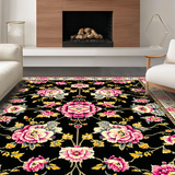 Whimsical Dark Floral Fusion(Black)