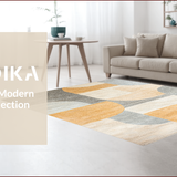 Ultra Soft Area Rug, Non Slip, Stain Resistant, Washable Area Rugs for Living Room, Bedroom, Abstract Serenity Zen Haven Rug(Beige) - ODIKA