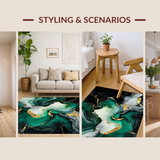 Artful Emerald and Black Contrast(Black)