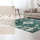 Modern Symmetrical Floral Accents(Green)
