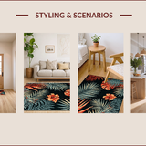 Elegant Vintage Floral Fusion(Red)