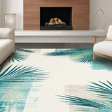 Modern Aqua Botanical Art(Blue)