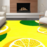Chic Minimalist Green Leaf Motif(Yellow)