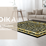 Stylish Traditional Trellis Motif(Gold)