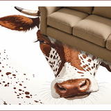 Western Cow Print for Rustic Decor(Brown)