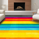 Abstract Rainbow Tiled Design(Red)