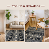 Artful Monochrome Linear Arrangement(Black)