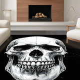 Gothic Skull Floral Fusion(Black)