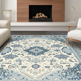 Artful Periwinkle Abstract(Beige)