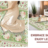 Rustic Cream Botanical Print(Green)