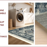 Southwestern Grey Minimalist Non Shedding(Gray)