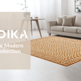 Cozy Cream and Brown Print(Beige)