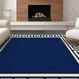 Geometric Modern Border Elegance(Blue)
