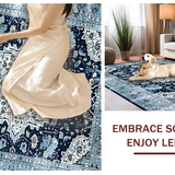 Elegant Medallion Distressed Aesthetic(Blue)