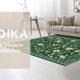 Sophisticated Floral Geometric Fusion(Green)