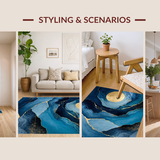 Luxurious Textured Blue Gradient(Blue)