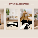 Charming Minimalist Cat Design(Black)