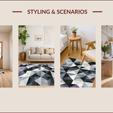 Chic Geometric Green Motif(Gray)