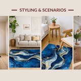 Chic Gray and Aqua Motif(Blue)