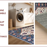 Vintage Tiled Blue Aesthetic(White)