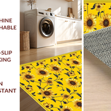 Cozy Yellow Bloom Motif Design(Yellow)
