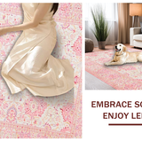 Chic Light Pink Floral Accents(Pink)