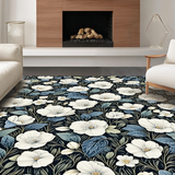 Sophisticated Monochrome Floral Touch(White)