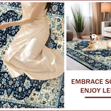 Luxurious Colorful Distressed Motif(Blue)