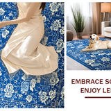 Stylish Abstract Ogee Patterned(Blue)