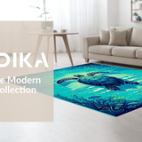 Colorful Ocean Waves Design(Blue)