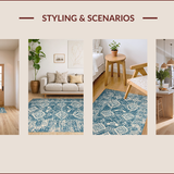 Millennial Gray Vintage Dining Area(Blue)