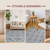 Stylish Modernist Chevron Statement(Gray)
