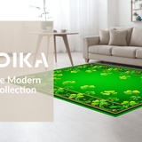 Contemporary Abstract Green Shapes(Green)
