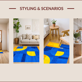 Chic Geometric Patterned Elegance(Blue)