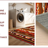 Bold Geometric Vintage Motif(Brown)