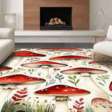 Modern Whimsical Fungal Illustration(Red)