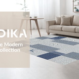 Modern Ocean Inspired Geometric Touch(Blue)