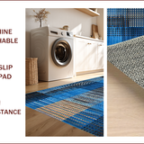 Artistic Earthy Abstract Motif(Blue)