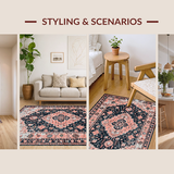 Rustic Salmon Toned Trellis Design(Gray)