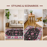 Rustic Floral Fantasy Composition(Black)