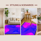 Striking Futuristic Radiant Motif(Pink)
