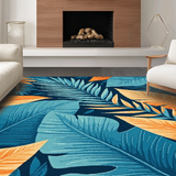 Modern Abstract Floral Composition(Blue)