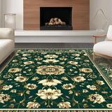 Artful Floral Lattice Composition(Green)