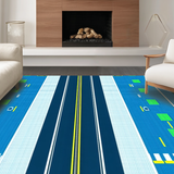 Dynamic Airplane Themed Graphic(Blue)